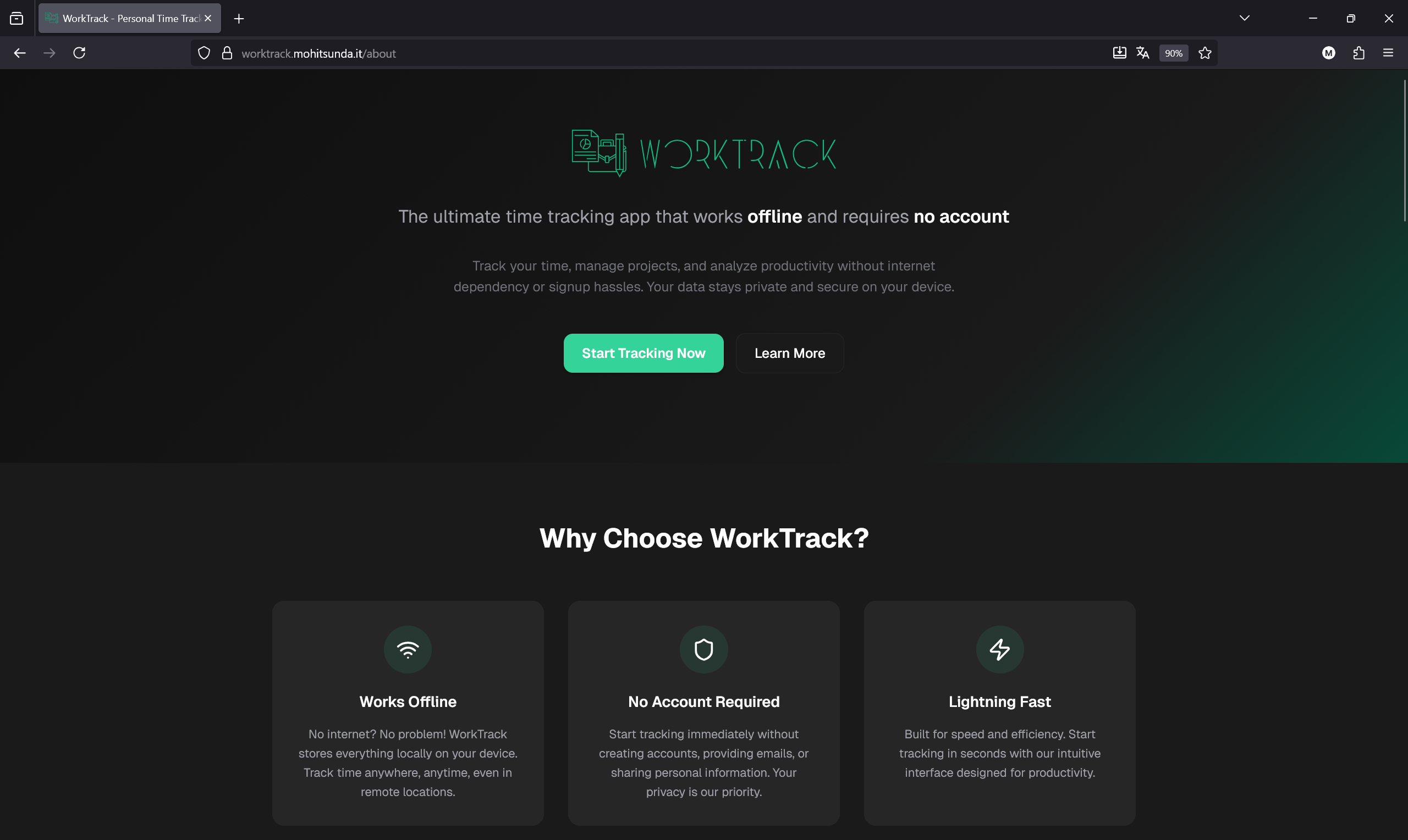 WorkTrack About